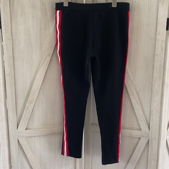 3/$20 Thick black leggings with red stripes - Picture 3 of 4